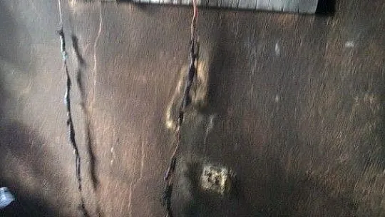 Tarım işçilerinin konakladığı binada yangın