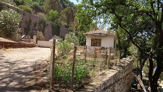 Terk edilmiş koyda çadır kurdu, belediyeden bir kürek bir süpürge istiyor