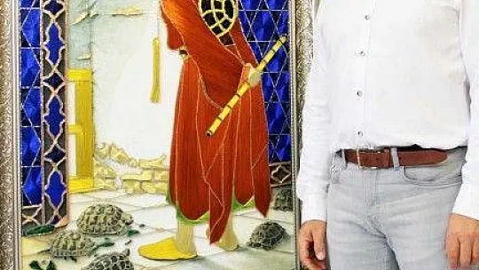 Terör gazisi evini sanat atölyesine çevirdi