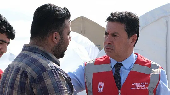 BAŞKAN ARAS YENİDEN DEPREM BÖLGESİNDE