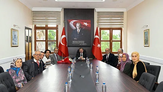 ŞEHİT AİLELERİ VE GAZİLER VALİ ORHAN TAVLI'YI ZİYARET ETTİ
