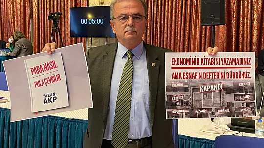Girgin 'Esnafın defterini dürdünüz'
