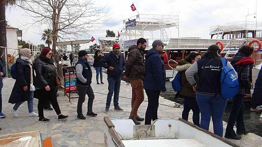 Tunus'lu Deniz Koruma ekibi Muğla'da