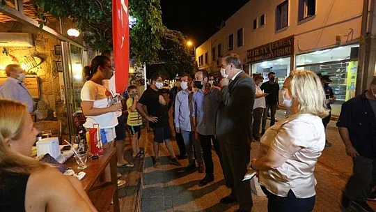 Turgutreis'te Korona virüs denetimi