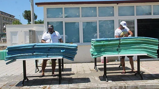 Çalış Plajı'nda sezon hazırlıklarına başlandı
