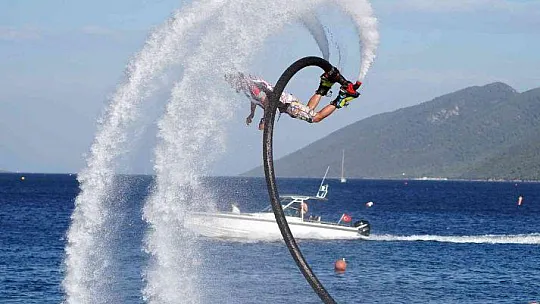 Türkiye Sujeti ve Flyboard Şampiyonası Bodrum'dan başladı