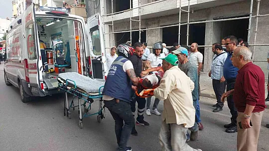 Üçüncü kattan düşen işçi ağır yaralandı