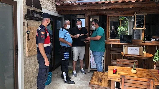 Ula'da Covid-19 denetimleri