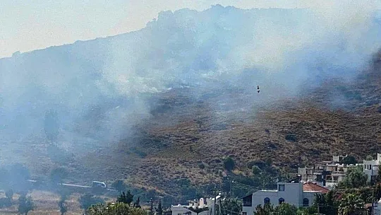 Ünlü tatil beldesi duman altında kaldı