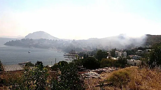 Ünlü tatil beldesi duman altında kaldı