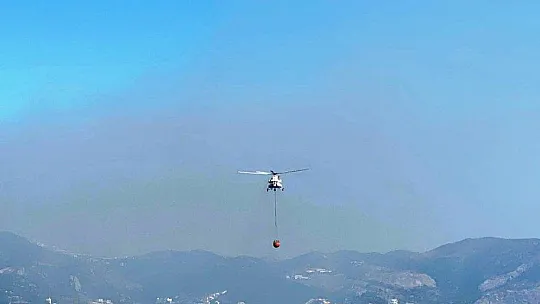 Ünlü tatil beldesi duman altında kaldı