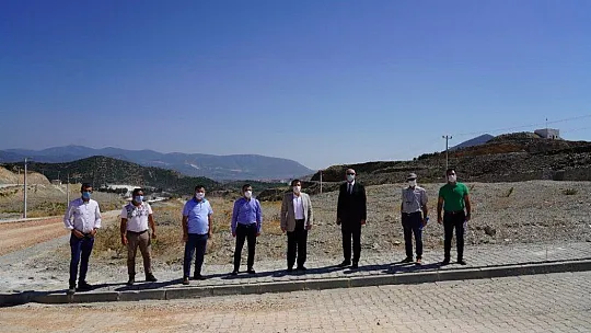 Vali Orhan Tavlı Milas OSB alanında incelemede bulundu