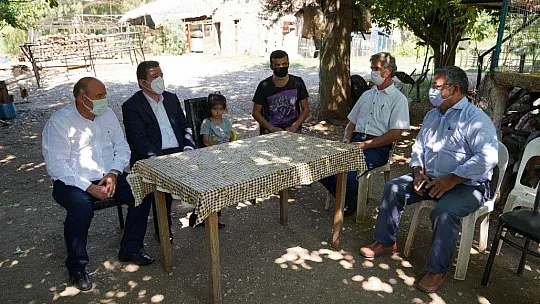 Vali Tavlı, yangından etkilenen bölgelerde incelemelerini sürdürüyor