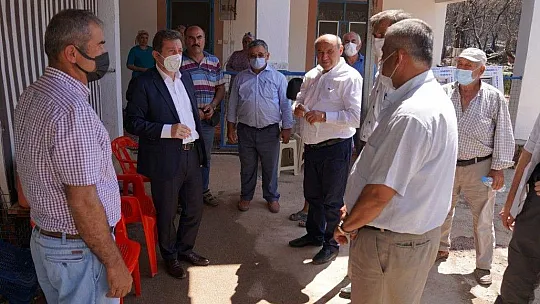 Vali Tavlı, yangından etkilenen bölgelerde incelemelerini sürdürüyor
