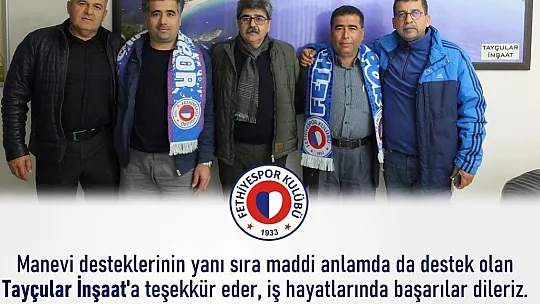 Fethiyespor'a gönül verenler artıyor