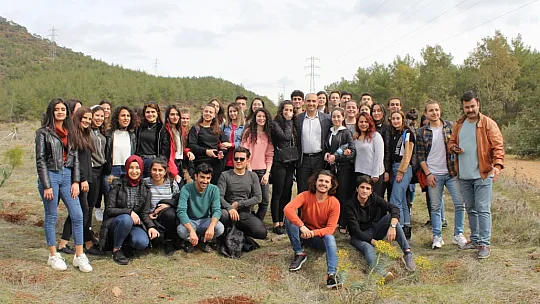 100 adet Çam Fidanı Dikildi