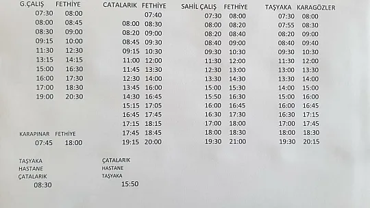 Dikkat! Fethiye'deki Dolmuş Seferleri Kısıtlandı