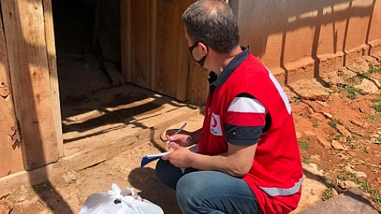 Yardım kolileri ihtiyaç sahiplerine ulaştırılıyor 