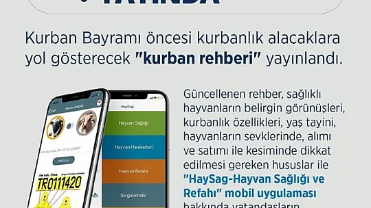 HAYVAN SAĞLIĞI VE REFAHINDA MOBİL UYGULAMAYLA GÜVENİLİR KURBAN
