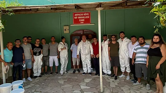 CHP'Lİ DEMİR, GENÇLERLE CAMİ BOYADI