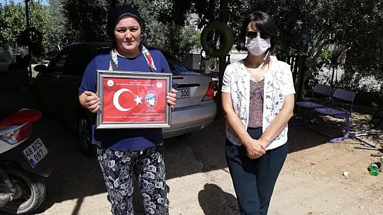 ŞEHİT AİLELERİNE ZİYARETLERDE BULUNDULAR