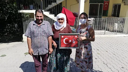 ŞEHİT AİLELERİNE ZİYARETLERDE BULUNDULAR