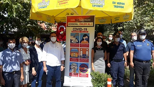 FETHİYE'DE 'COVİD-SİZ YAŞAM' ANLATILIYOR