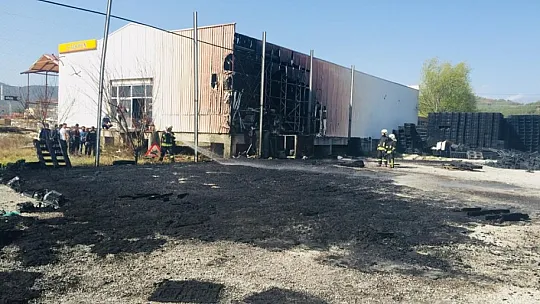 Seydikemer'de plastik kasa fabrikasında yangın paniği