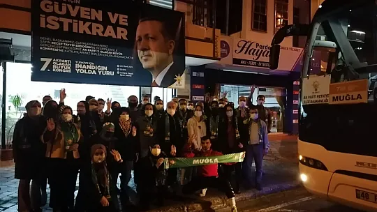 AK Parti Fethiye İlçe Teşkilatı kongre için hareket etti 