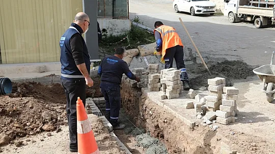 İki yılda 14 bin 250 metre yağmur suyu hattı döşendi