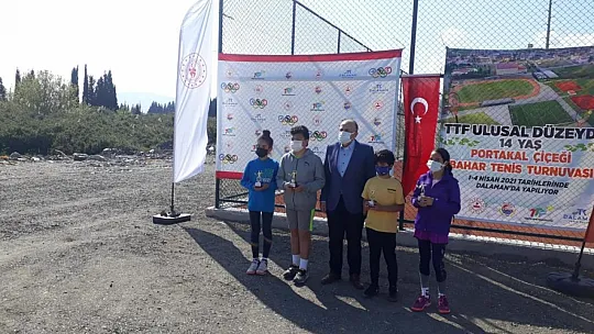 Dalaman 14 Yaş Bahar Tenis Turnuvası'na ev sahipliği yaptı