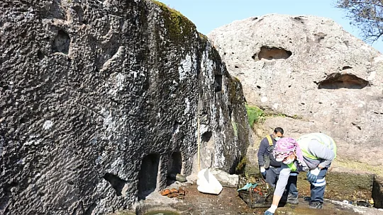 Roma Dönemine ait kaya mezarları Bodrum turizmine kazandırılacak