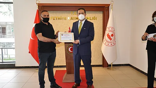 Kaymakam Fırat'tan iş adamlarına teşekkür