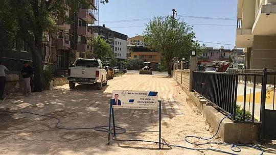 Parke kaplama çalışmaları tamamlandı