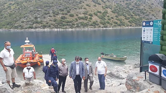Vali Orhan Tavlı, turizm sezonu öncesi Fethiye'de incelemelerde bulundu