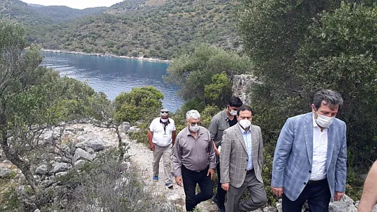 Vali Orhan Tavlı, turizm sezonu öncesi Fethiye'de incelemelerde bulundu