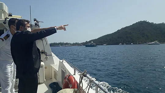 Muğla Valisi Orhan Tavlı, İnşa Faaliyetleri Devam Eden Sahil Güvenlik Karakolu ve Göcek Koylarında İncelemelerde Bulundu