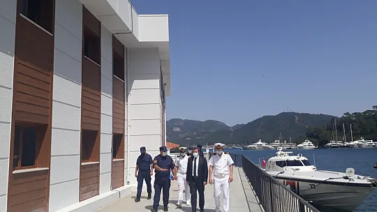 Muğla Valisi Orhan Tavlı, İnşa Faaliyetleri Devam Eden Sahil Güvenlik Karakolu ve Göcek Koylarında İncelemelerde Bulundu