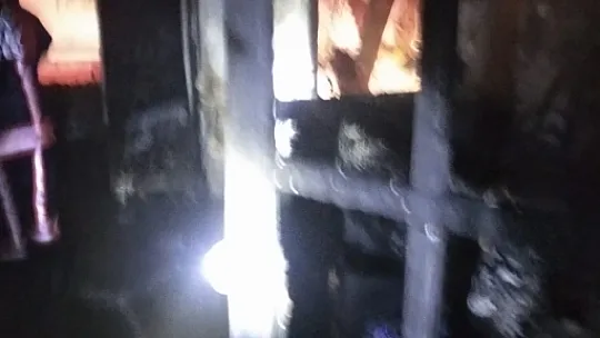 Kıraathanede çıkan yangın söndürüldü