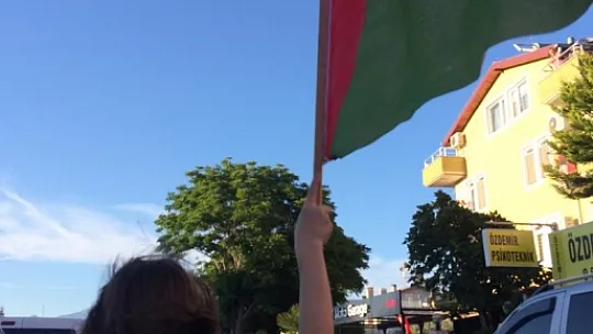 İsrail'in Kudüs'e saldırısına konvoylu protesto 