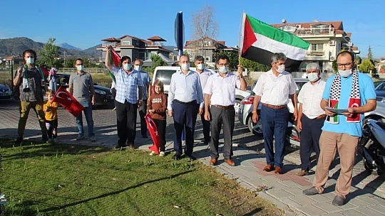 İsrail'in Kudüs'e saldırısına konvoylu protesto 