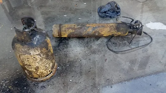 Bodrum'da Konteyner Yangını