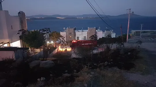 Bodrum'da peş peşe yangınlar