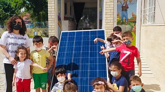 Miniklerin proje sunumuna Kaymakam Fırat'ta katıldı