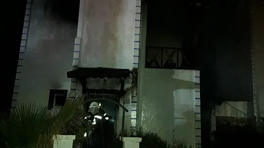 Bodrum'da sigaradan çıkan yangın korkuttu