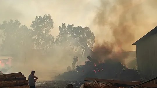 Marangoz atölyesinde yangın!