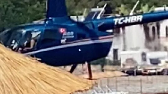 Plaja Helikopter İndi!