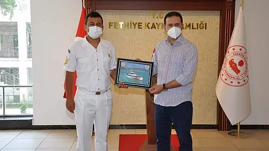 Kaymakam Fırat'tan, Sahil Güvenlik Komutanlığına Başarı Belgesi