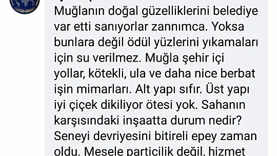 Muğla'da olmayan alt ve üst yapıya birincilik ödülü geldi