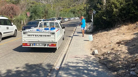 Ölüdeniz'de  'bidonlu' önlem alındı